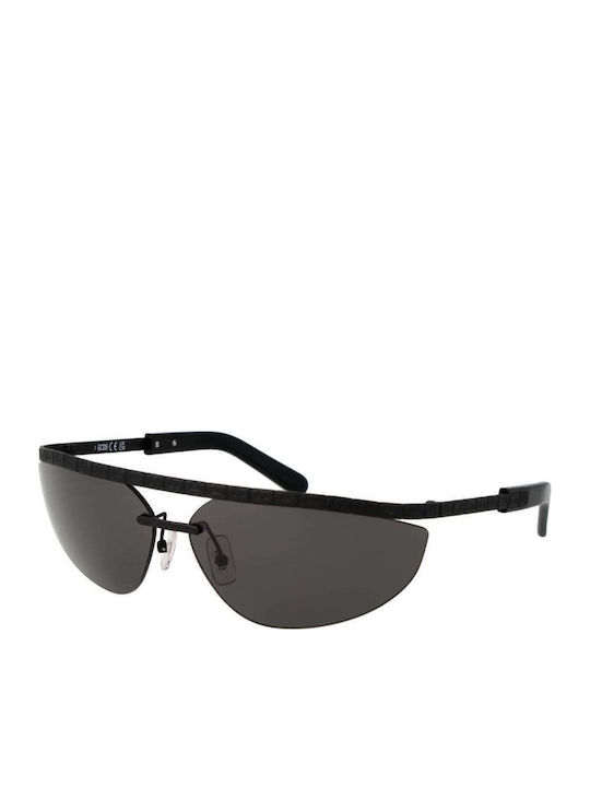 GCDS Unisex Sunglasses with Black Metallic Frame and Black Lens GC-1066168
