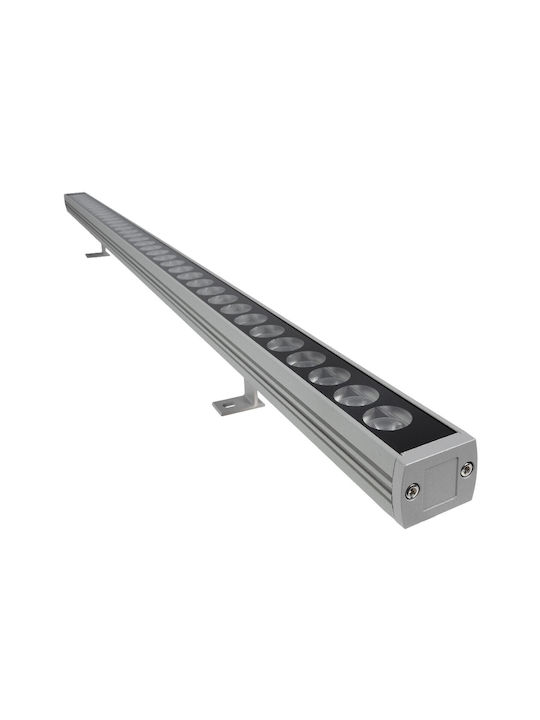 GloboStar Washerpanda Outdoor Floor Lamp LED Wall Washer 36W with Warm White Light IP67 White