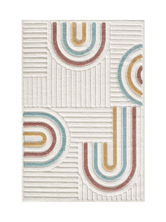 Conceptum Hypnose Rectangular White-Multi Rug 160x230cm