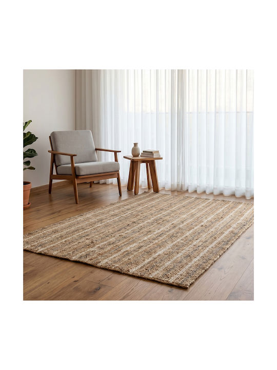 Ravelia Flecha Rectangular Summer Jute Beige Rug 120x180cm