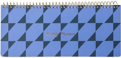 Εβδομαδιαίο Πλάνο Σπιράλ Navy Blue 12.5x30 Designworks Ink Εβδομαδιαίο Πλάνο Σπιράλ Navy Blue 12.5x30 Designworks Ink