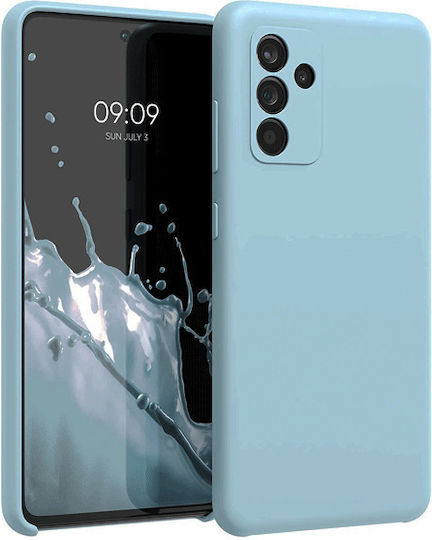 Silicone Light Blue Back Cover (Galaxy A15)