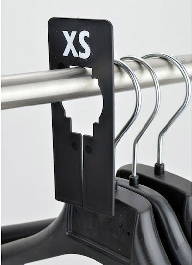 Xs Set 10 Pieces Size Separators Black-White 12.5cm 253.029.0086.35