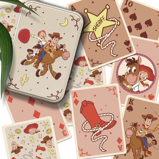 Toy Story Cowboy Kartenspiele In Einer Blechdose
