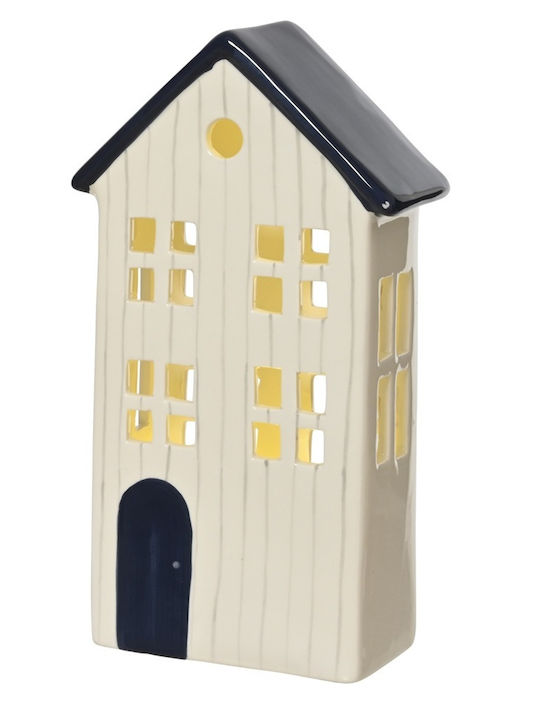 Lumineo Weihnachtsfiguren Led Dolomitis Weiß Blau Tür 13,2x6,5x24cm