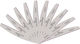 Set 10 Semilunar Nail Files Grit 100/180 Sensopro Milano