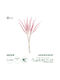 Artificial Garden Pale Pink Sage Bouquet Decorative Artificial Bouquet Ear Soft Pink Height 50cm