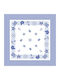 Lucktora Checkered White Tablecloth 85x85cm
