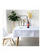 Stain Resistant White Tablecloth 140x180cm