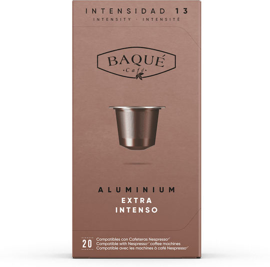 Cafe Baque Capsule Espresso Extra Intenso Caramel Compatibile Cu Mașina Nespresso 20 Bucăți