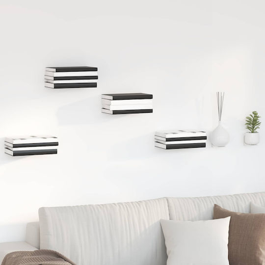 White Wall Shelves 24 Pieces 10.8x6x6.6cm