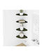 Olive Green Wall Shelves (4 Pieces) 18x18x2 cm
