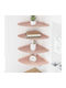 Pink Wall Shelves (4 Pieces) 30x30x2cm
