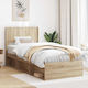vidaXL Wooden Bed Headboard Beige 105x100cm