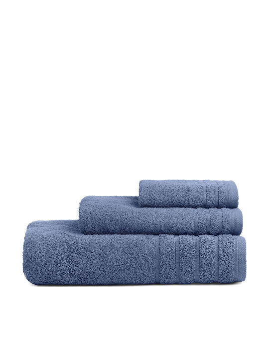 Adam Home Комплект Хавлиени Кърпи 3 Бр Деним Тегло 500гр/м²