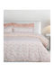 Das Home Σετ Παπλωματοθήκη Βαμβακερή 220x240cm Υπέρδιπλη με 2 Μαξιλαροθήκες Daily Nude