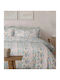 Das Home Σετ Παπλωματοθήκη Βαμβακερή 220x240cm Υπέρδιπλη με 2 Μαξιλαροθήκες Daily Multi