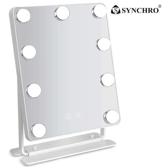 Cosmetic Led Mirror Synchro Hollywood 25x30