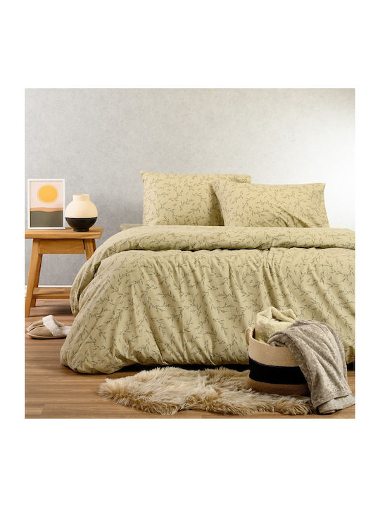 24home.gr Winter Super-Double Flannel Bed Sheet...
