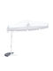 Umbrelă Suspendată Rotundă Metalică Norvia Albă Φ3m