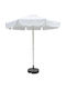 Umbrelă Rotundă Din Aluminiu Salvia Ecru Φ2.2xÎ2.5m