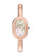 Fossil Womens Watch 25mm Battery With Pink Gold Metal Bracelet