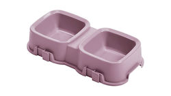 Ideaplus Pet Plastic Food Bowl 2 Pieces