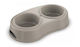 Georplast Plastic Food Bowl for Dog and Cat 2 x 1.2L 35x19x7cm