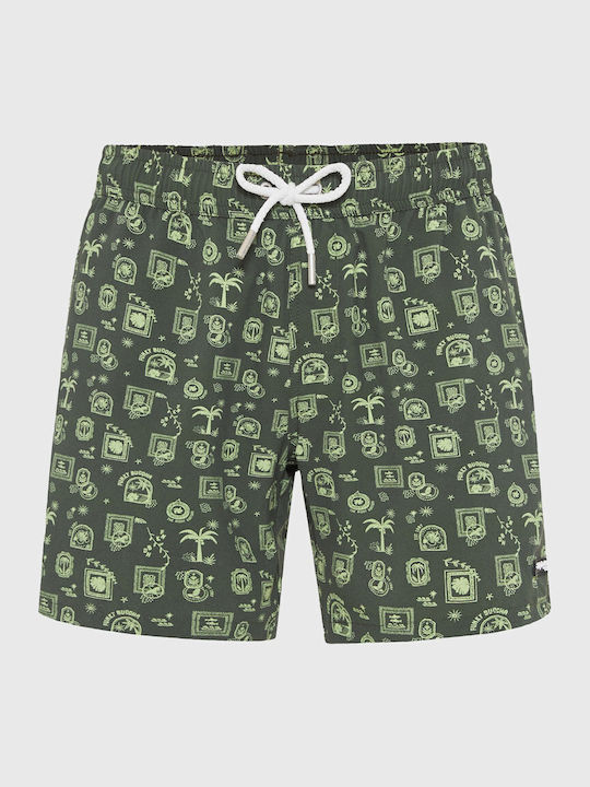 Funky Buddha Men's Swimwear Shorts Green