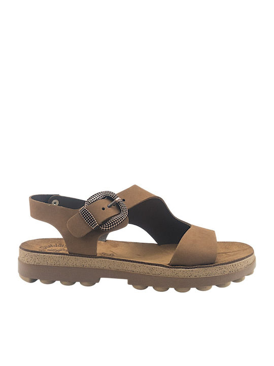 Fantasy Sandals Γυναικεία Σανδάλια Καφέ