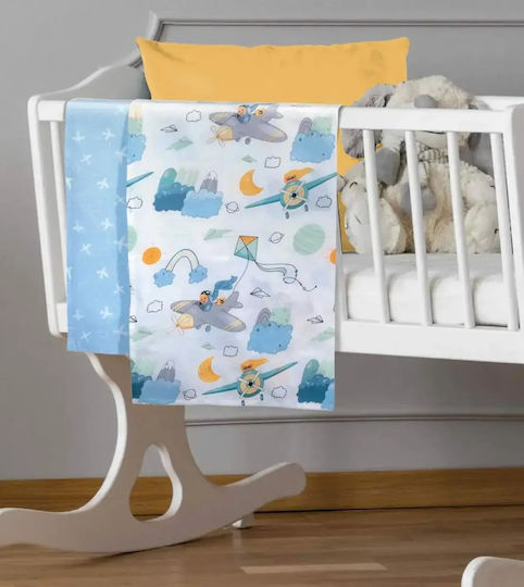 Greenwich Polo Club Set Baby Sheets Cradle Cotton Essential 8866 Blue 70x120cm 2pcs