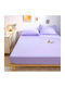 Lucktora Σεντόνι King Size με Λάστιχο 180x200+30εκ. Μοβ