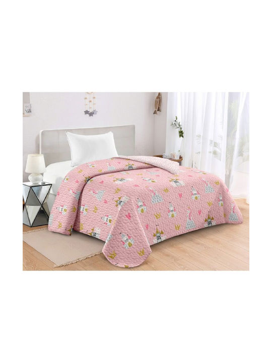 Adam Home Παιδικό Κουβερλί Μονό 420 Ροζ 160x220εκ.