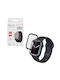 Volte-tel Tempered Glass Apple Watch 7 8 9 45mm 3d Curved Aluminium 1.9'' 0.30mm Full Cover & Installation Tool Black 5205308417016