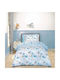 Greenwich Polo Club Essential 8866 Kids Single Duvet Cover Set with Pillowcase Cotton Blue 160x240cm