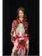 Women's Burgundy Floral Shirt