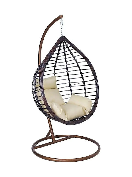 Φωλιά με Βάση Μεταλλική Μ105xΠ68xΥ120cm Καφέ Φωλιά με Βάση Μεταλλική Μ105xΠ68xΥ120cm Καφέ