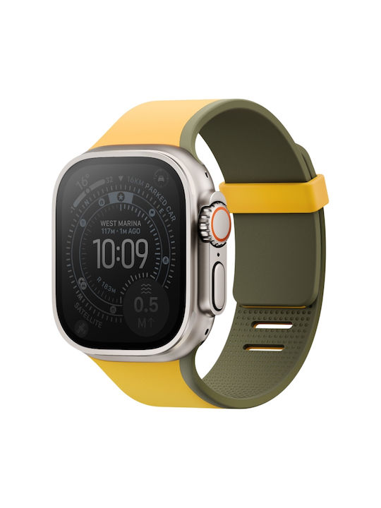 Watch Strap Uniq Revix Iv Premium Apple Watch 49 46 45 44mm Edition Reversible Magnetic Yellow-Green