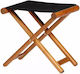 Marine Business Σκαμπό Πτυσσόμενο Teak 45x36x46cm-black