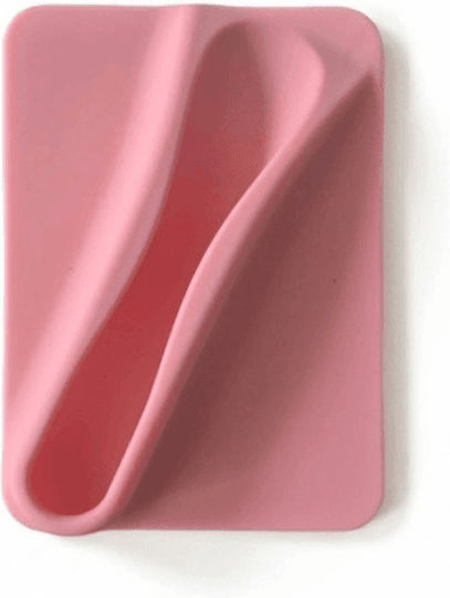 Silicone Hülle Lipstick Holder Saugnapf Handydekoration Rosa
