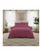 24home.gr Satin Σεντόνι Υπέρδιπλο με Λάστιχο 160x200+35εκ. Apple