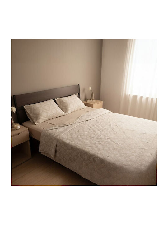Royal Σετ Σεντόνια Υπέρδιπλα 220x270εκ. Beige (4τμχ)