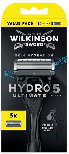Wilkinson Sword Hydro 5 Razor with 5 Blade Refill Head
