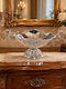 Galifas Decorative Bowl Metal with Pedestal Silver 21x8x10cm 102H:0212