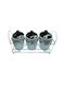 AGC Set 3pcs General Use Vases with Lid & Stand Ceramic 9x28x11cm