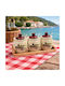 Galifas Set of 3 General Use Vases with Lid and Ceramic Stand