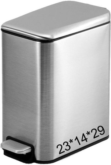 Perfect Inox Καλαθάκι Μπάνιου 5lt Ασημί Perfect Inox Καλαθάκι Μπάνιου 5lt Ασημί