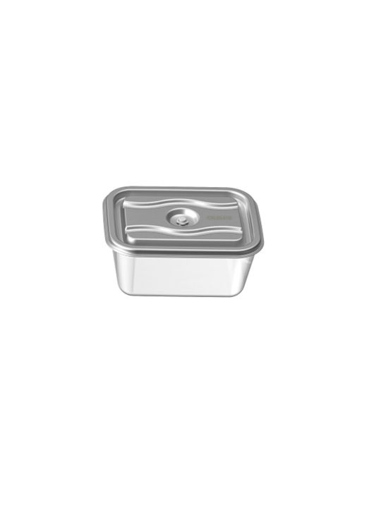 Colorato Glass Lunch Box Silver 2.7lt