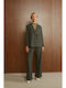 Ze marze Damen Blazer Mit Olivgrün