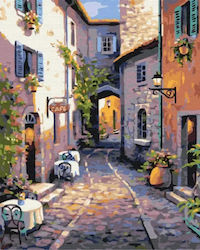 Malset Für Zahlen Malen Brushme 40x50 Cm Ruhige Straße Malset Für Zahlen Malen Brushme 40x50 Cm Ruhige Straße
